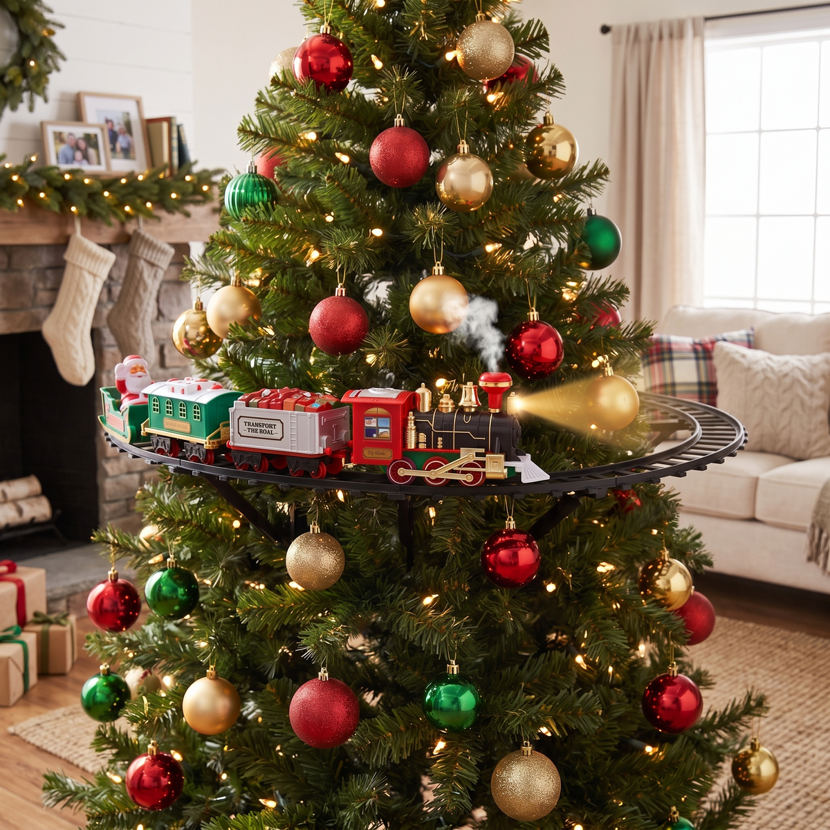 Pine Express Christmas Tree Train Set